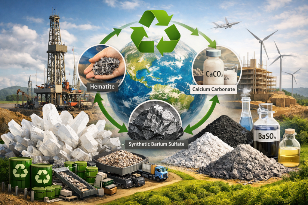 sndb | Sustainable Manufacturing: Recycling and Alternative Materials to Reduce Barite Demand