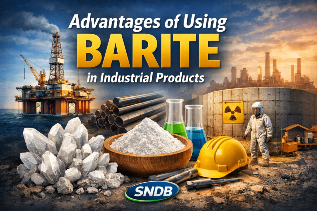 SNDB Best Manufacturer | Advantages of Using Barite in Industrial Products