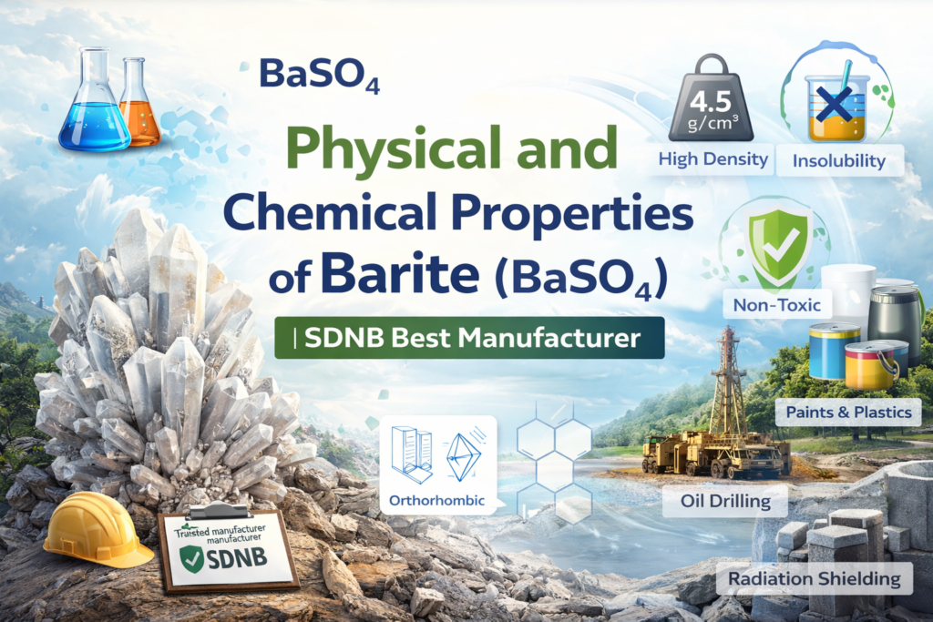 Physical and Chemical Properties of Barite (BaSO₄) | SDNB Best Manufacturer