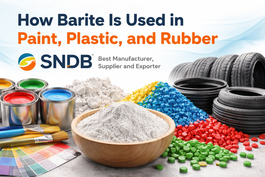 How Barite Is Used in Paint, Plastic, and Rubber | SNDB Best Manufacturer, Supplier and Exporter